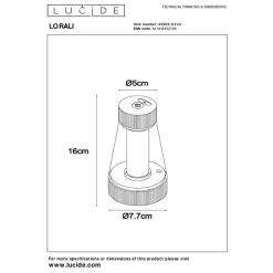 Lucide LORALI Tafellamp - Okergeel