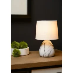 Lucide MARMO Tafellamp - Wit