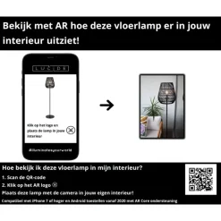 Lucide NERIDA Vloerlamp - Zwart