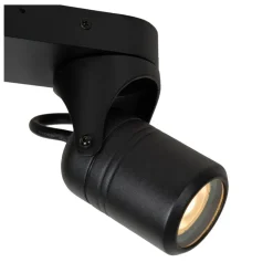 Lucide NIORT - Plafondspot Buiten - 2xGU10 - IP44 - Zwart