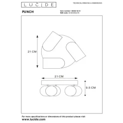 Lucide PUNCH Plafondspot - Wit