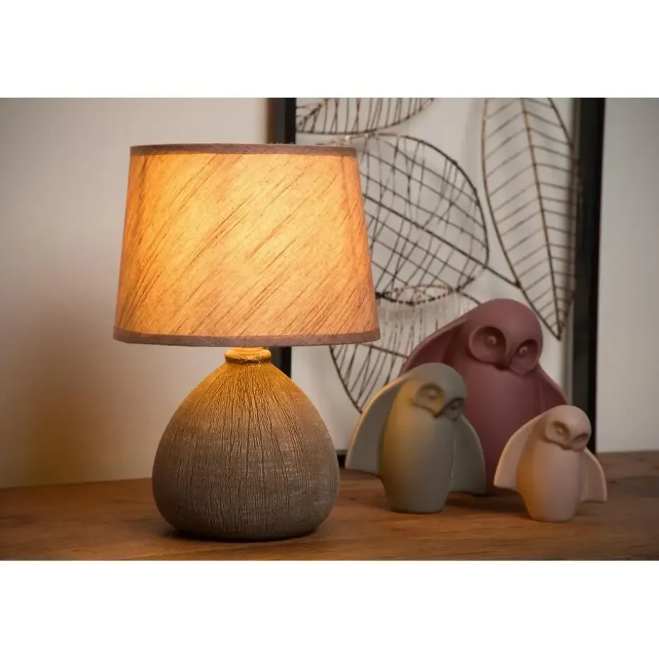 Lucide RAMZI Tafellamp - Bruin