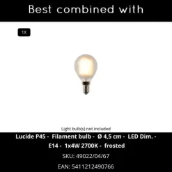 Lucide RAMZI Tafellamp - Beige