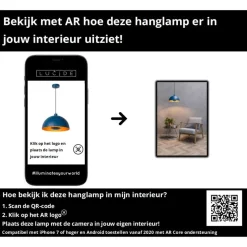 Lucide SIEMON Hanglamp - Blauw