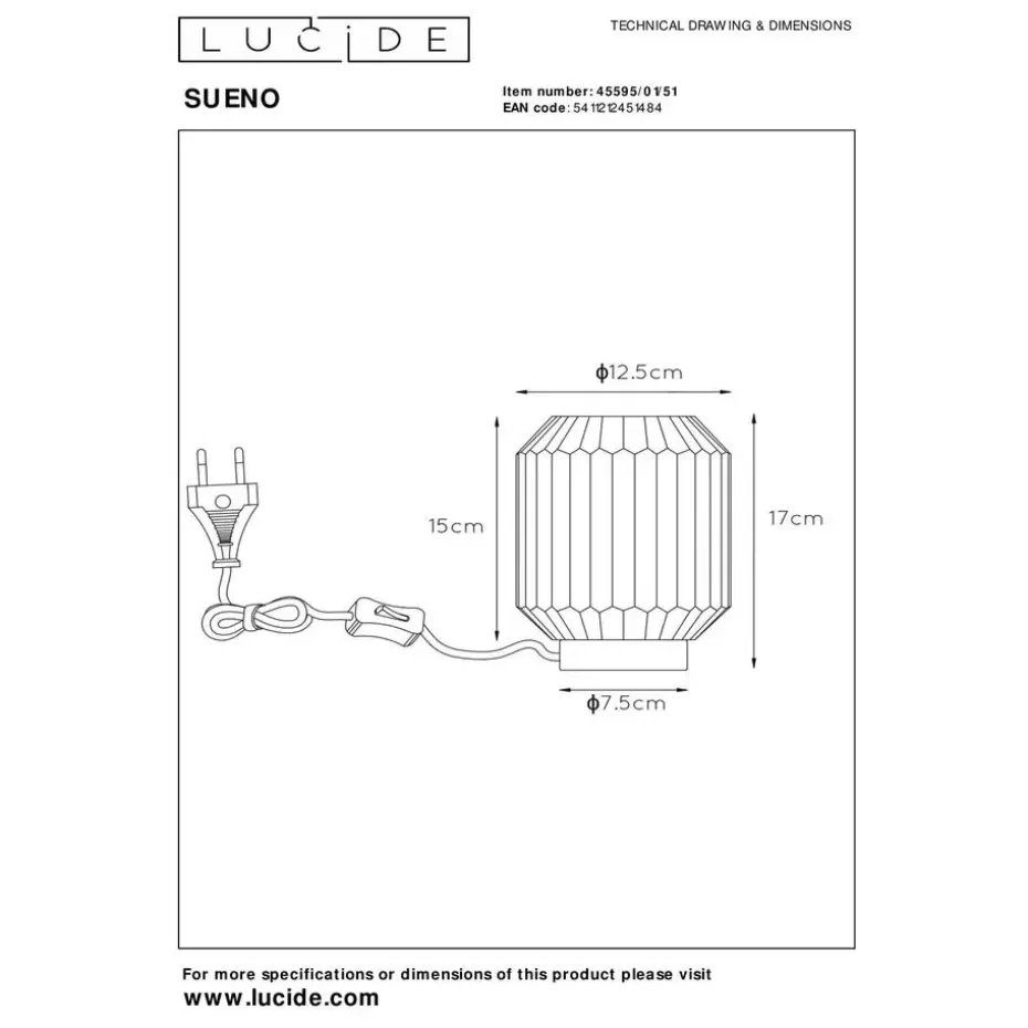 Lucide SUENO Tafellamp - Grijs