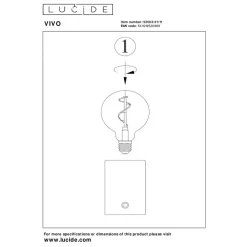 Lucide VIVO Tafellamp - Chroom