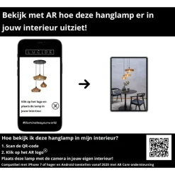 Lucide YUNKAI Hanglamp - Naturel