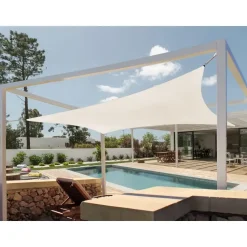 LUKKA - Schaduwdoek - Gebroken wit - 300 cm - Polyester