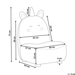 LULEA - Kinderstoel - Lichtbeige - Bouclé