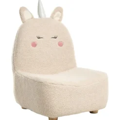 LULEA - Kinderstoel - Lichtbeige - Bouclé