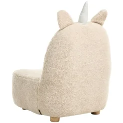 LULEA - Kinderstoel - Lichtbeige - Bouclé