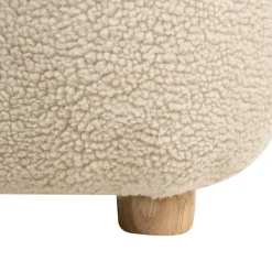 LULEA - Kinderstoel - Lichtbeige - Bouclé