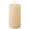Lumineo LED kaars - creme wit - D7 x H15 cm - met timer