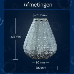 Lumiz Lampion op zonne energie - Solar tuinverlichting - Tulip Set - 3 stuks