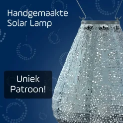 Lumiz Lampion op zonne energie - Solar tuinverlichting - Tulip Set - 3 stuks