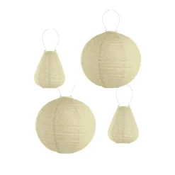 Lumiz Lampion op zonne energie - Solar tuinverlichting - Gele Set - 3 stuks