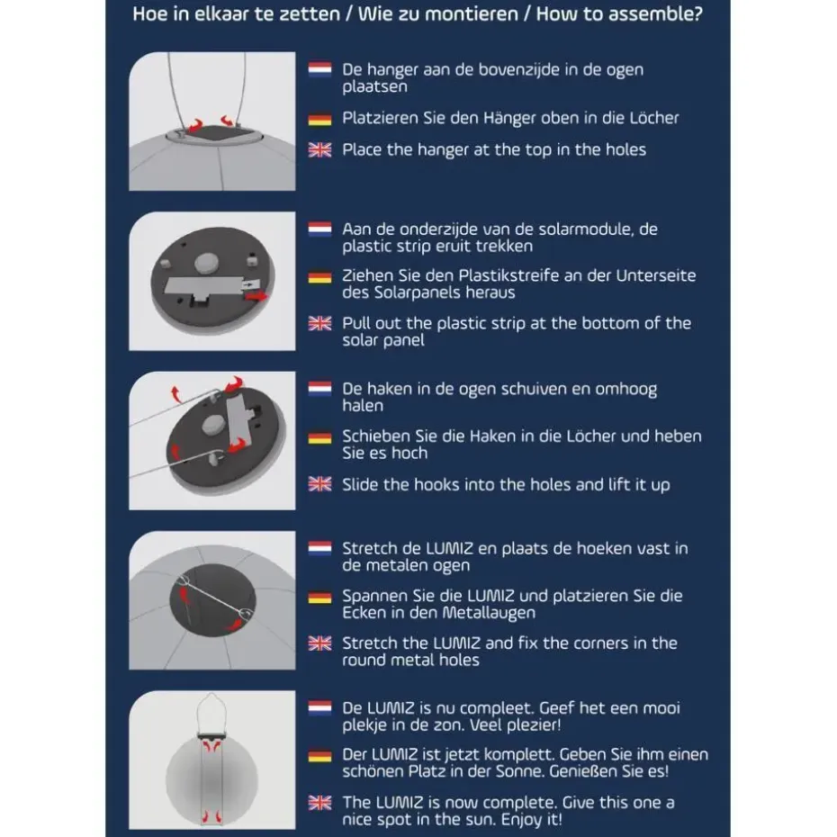 LUMIZ Solar Buitenverlichting Goudsbloem Set - 2 stuks