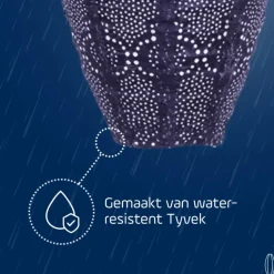 LUMIZ Solar Lampion Bazaar Long Oval - 20 cm - Future Dusk