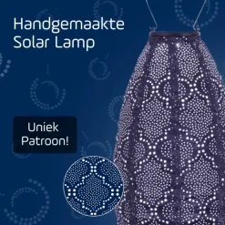 LUMIZ Solar Lampion Bazaar Long Oval - 20 cm - Future Dusk