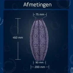 LUMIZ Solar Lampion Bazaar Long Oval - 20 cm - Future Dusk