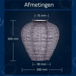 LUMIZ Solar Lampion Folia Balloon - 20 cm - Lichtpaars