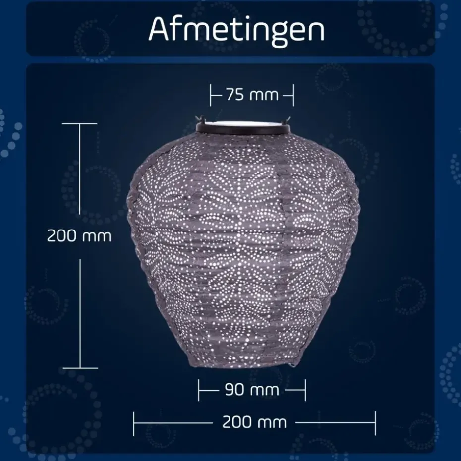 LUMIZ Solar Lampion Folia Balloon - 20 cm - Lichtpaars