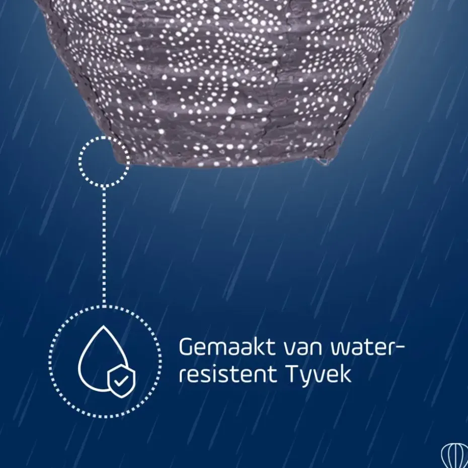 LUMIZ Solar Lampion Folia Balloon - 20 cm - Lichtpaars