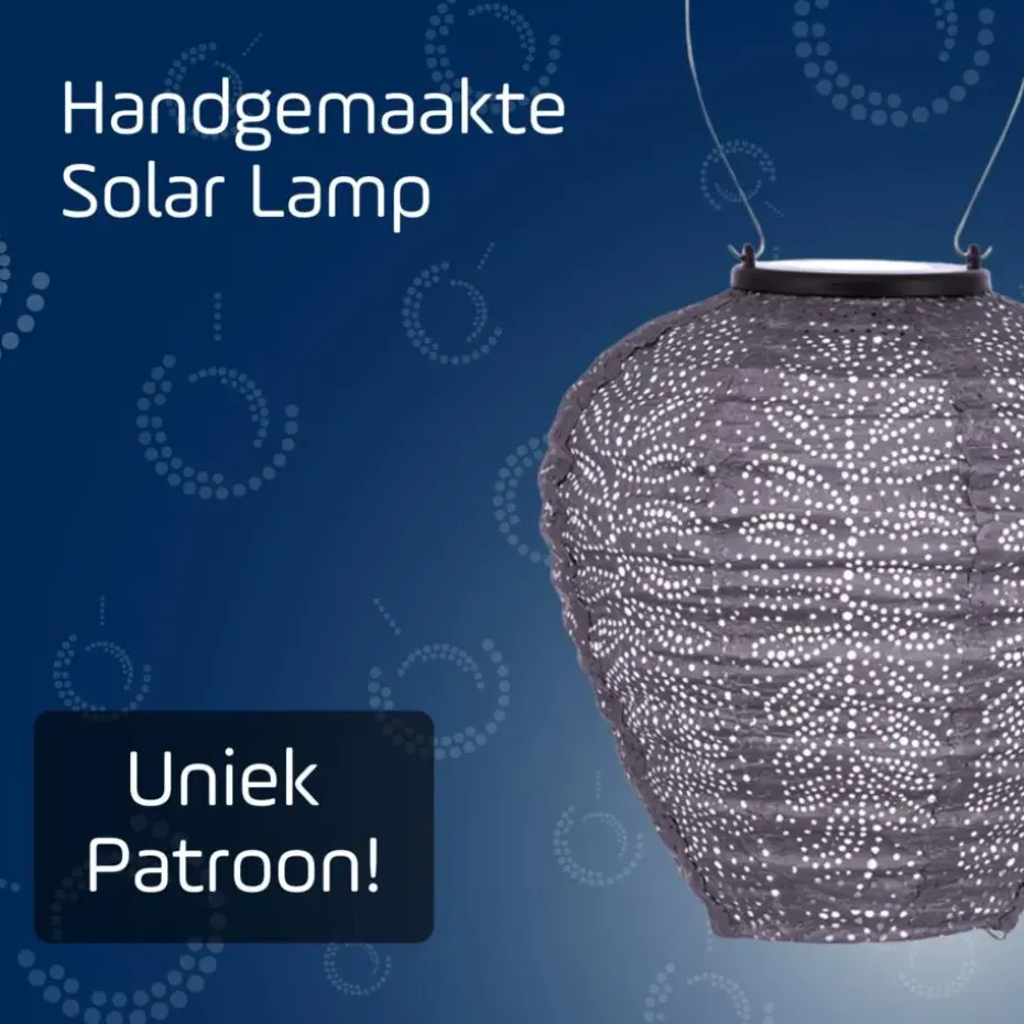 LUMIZ Solar Lampion Folia Balloon - 20 cm - Lichtpaars