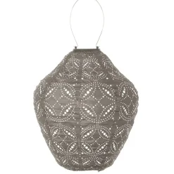 LUMIZ Solar Lampion Mandela Jar - 30 cm - Taupe