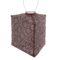 LUMIZ Solar Lampion Topaze Triangle - 28 cm - Plum