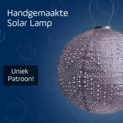 LUMIZ Solar Lampion Verso Rond - 40 cm - Paars