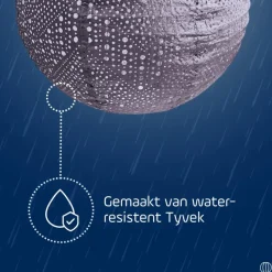 LUMIZ Solar Lampion Verso Rond - 40 cm - Paars