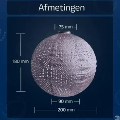 LUMIZ Solar Lampion Verso Rond - 40 cm - Paars