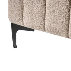 LUNAN - Tweepersoonsbed - Beige - 120 x 200 cm - Bouclé