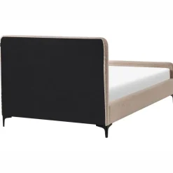 LUNAN - Tweepersoonsbed - Beige - 120 x 200 cm - Bouclé