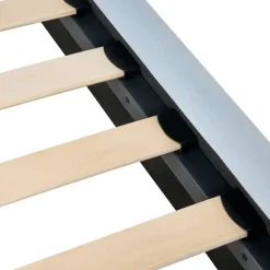 LUNAN - Tweepersoonsbed - Lichtblauw - 120 x 200 cm - Fluweel