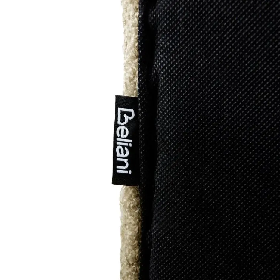 LUNAN - Tweepersoonsbed - Taupe - 160 x 200 cm - Bouclé