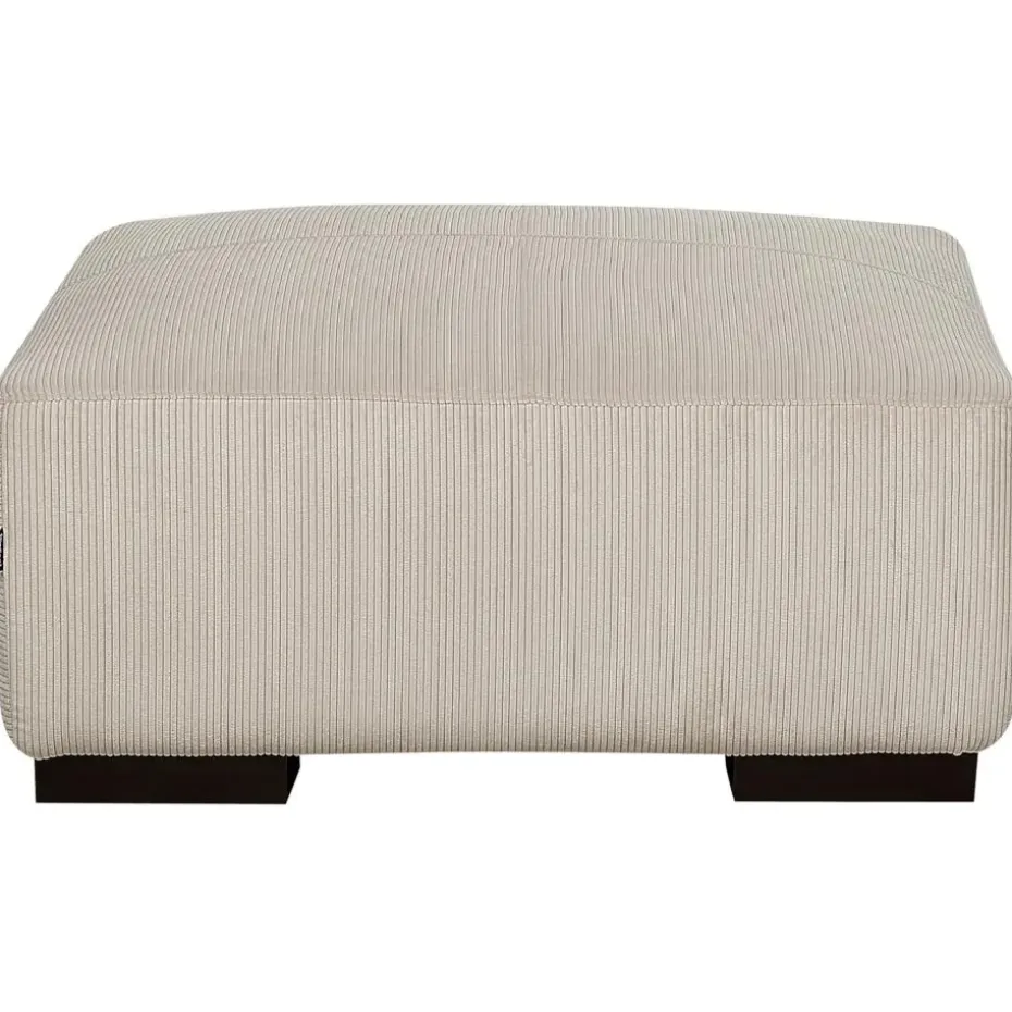 LUNGO - Ottomaan - Beige - Corduroy