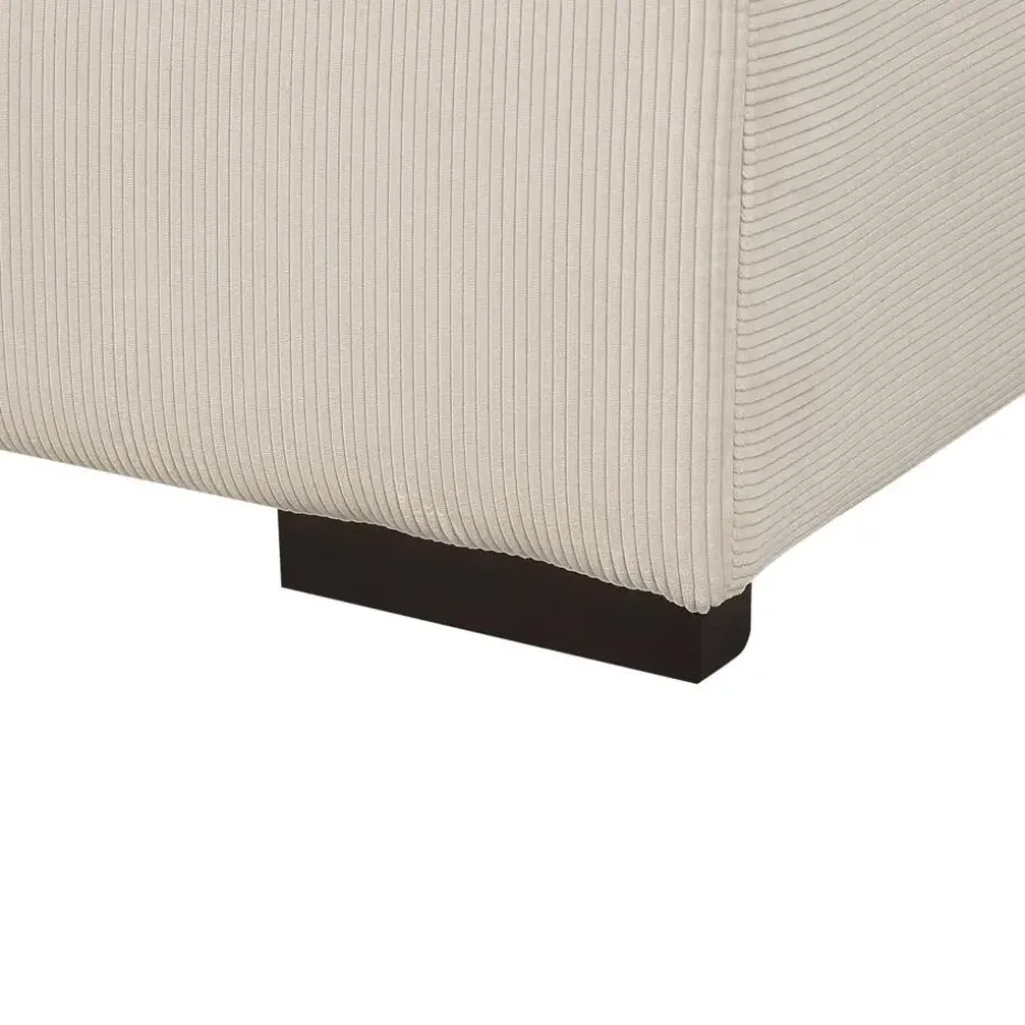 LUNGO - Ottomaan - Beige - Corduroy