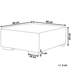 LUNGO - Ottomaan - Groen - Corduroy