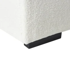 LUNGO - Ottomaan - Wit - Bouclé