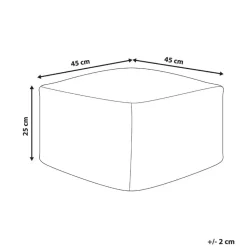 LUTZ - Poef - Grijs - Katoen