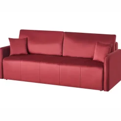 LUVOS - Driezitsbank - Bordeauxrood - Fluweel