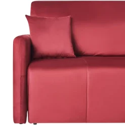 LUVOS - Driezitsbank - Bordeauxrood - Fluweel