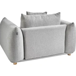 LUVOS - Fauteuil - Lichtgrijs - Stof