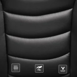 Luxe design manager bureaustoel - kunstleer - zware belasting - zwart