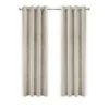 LW Collection Gordijnen Beige 245x290cm Velvet Kant en klaar 1 stuk