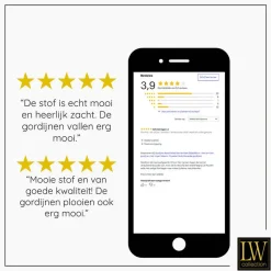 LW Collection Gordijnen Turquoise 245x290cm Velvet Kant en klaar 1 stuk