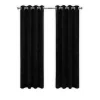 LW Collection Gordijnen Zwart 245x290cm Velvet Kant en klaar 1 stuk