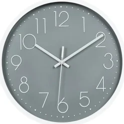 LW Collection Keukenklok Arabella grijs 30cm